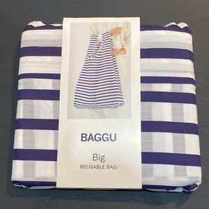 NWT BAGGU SAILOR STRIPE Big Reusable Bag